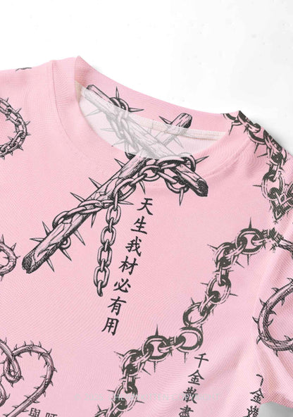 Born To Slay Y2K Mesh Crop Top Cherrykitten