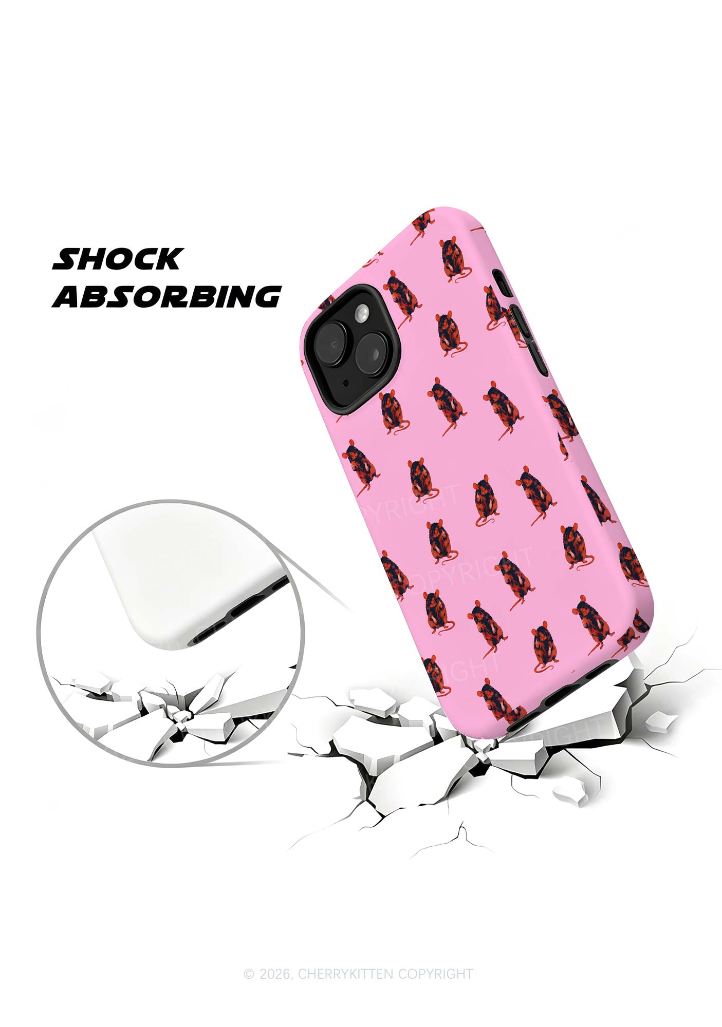 Sassy Rat Y2K Phone Case Cherrykitten