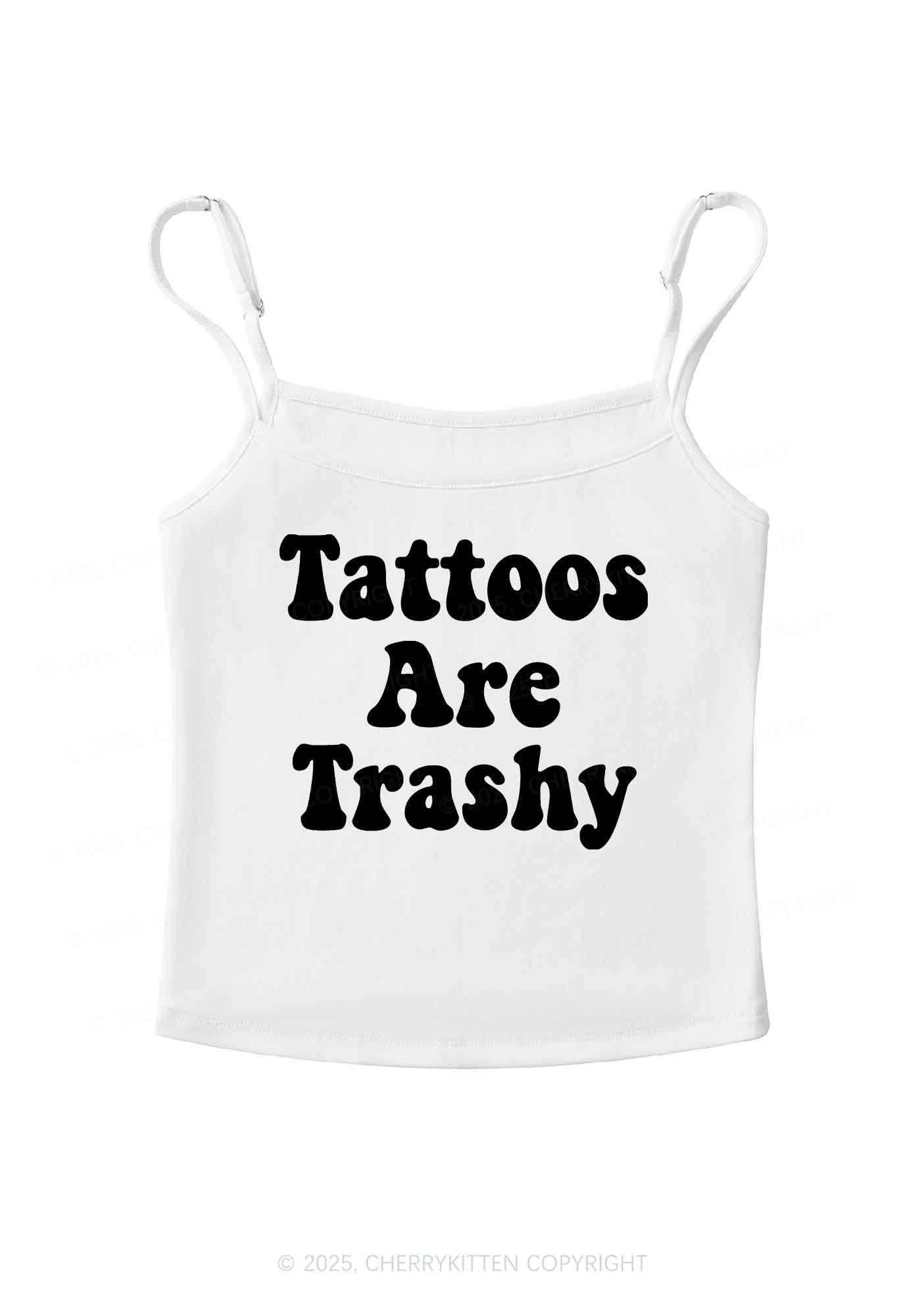Tattoos Are Trashy Y2K Spaghetti Strap Cami Cherrykitten