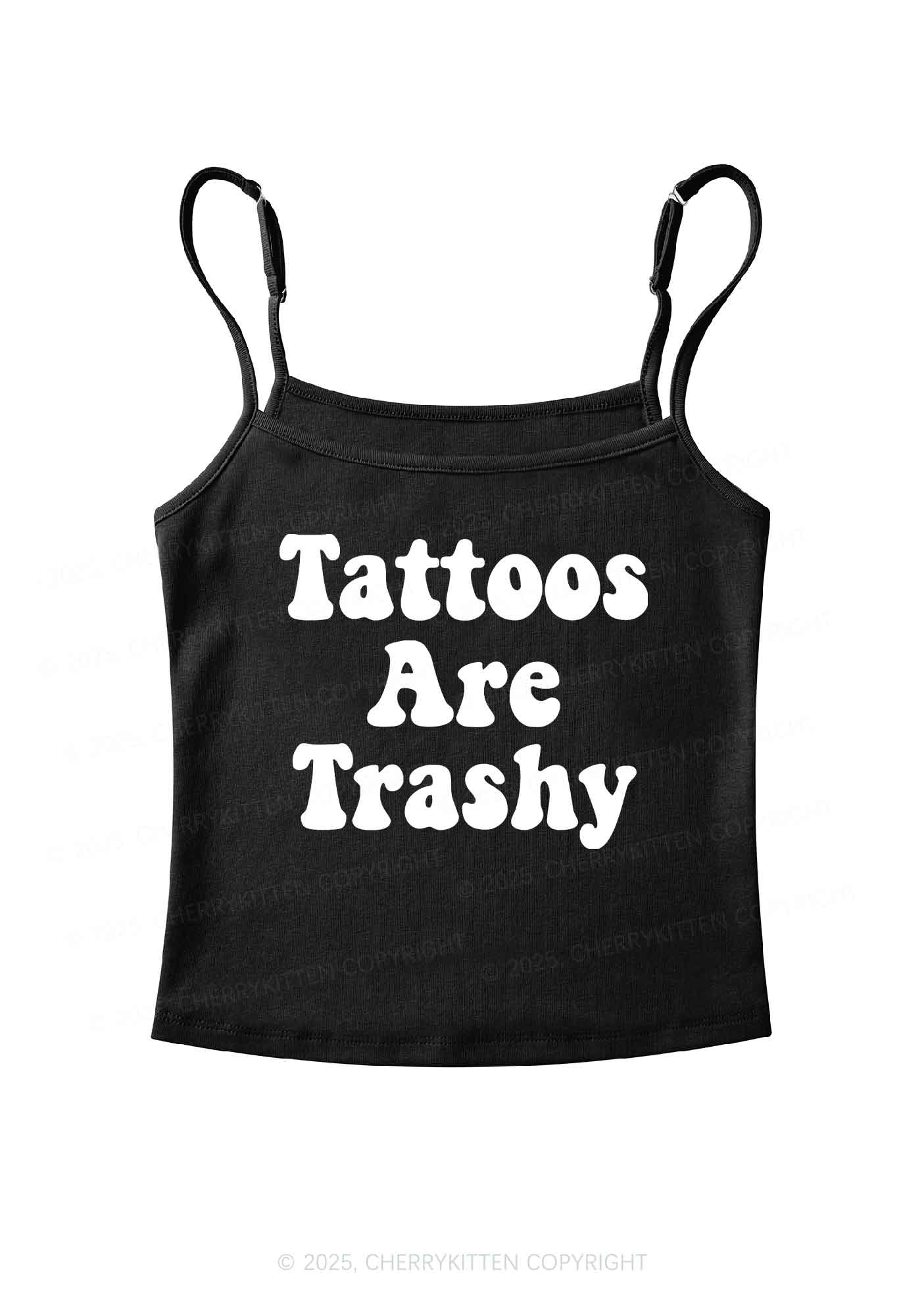 Tattoos Are Trashy Y2K Spaghetti Strap Cami Cherrykitten