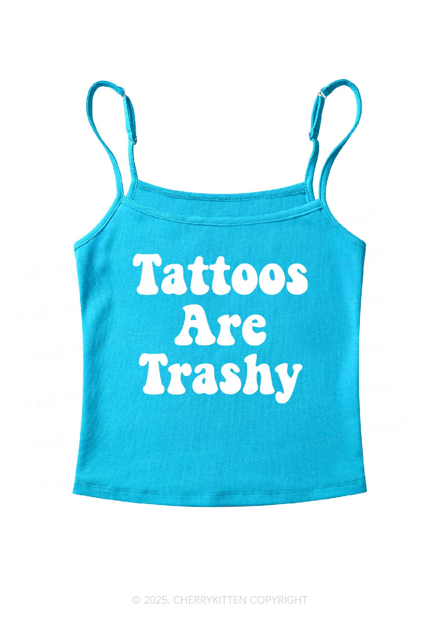 Tattoos Are Trashy Y2K Spaghetti Strap Cami Cherrykitten