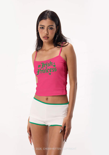 Irish Princess St Patricks Y2K Spaghetti Strap Cami Cherrykitten