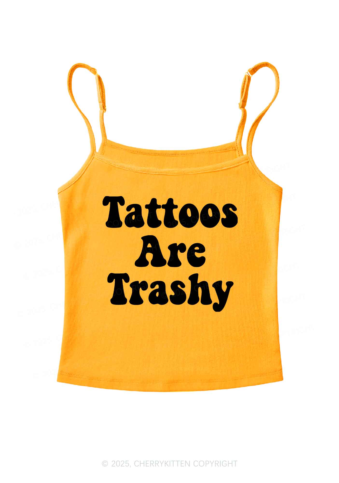 Tattoos Are Trashy Y2K Spaghetti Strap Cami Cherrykitten
