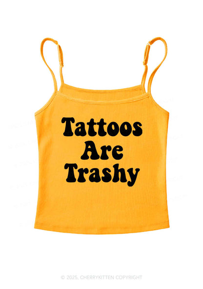 Tattoos Are Trashy Y2K Spaghetti Strap Cami Cherrykitten