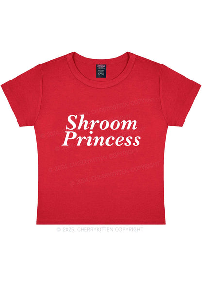 Shroom Princess Y2K Baby Tee Cherrykitten