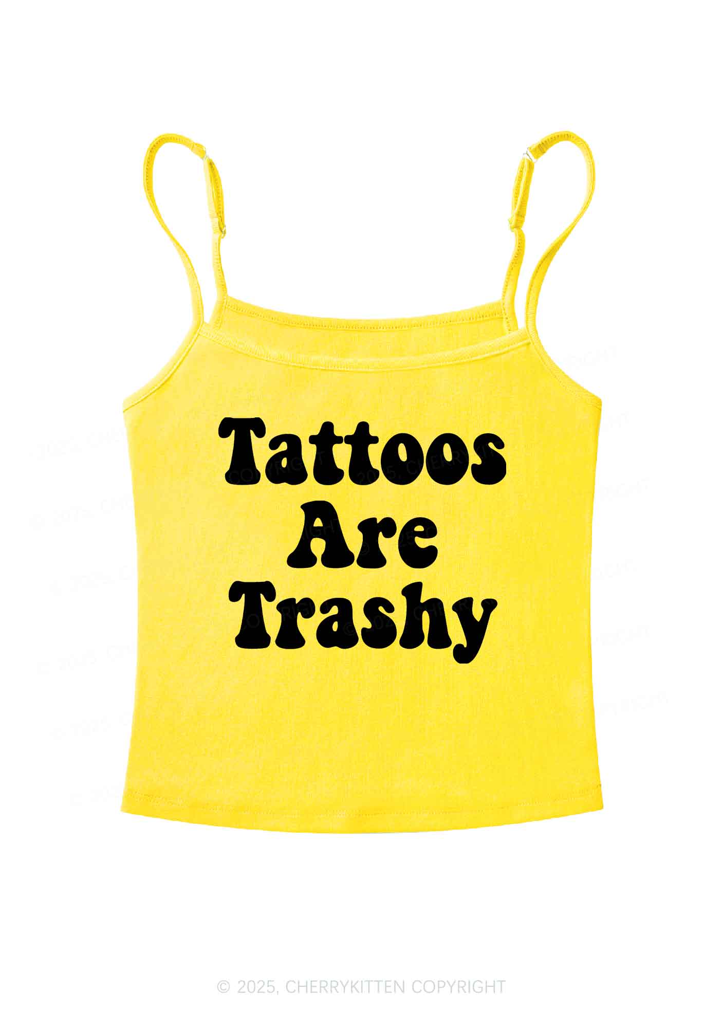 Tattoos Are Trashy Y2K Spaghetti Strap Cami Cherrykitten