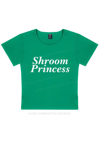 Shroom Princess Y2K Baby Tee Cherrykitten