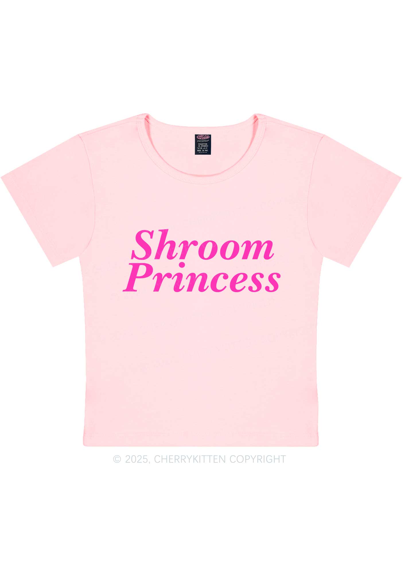 Shroom Princess Y2K Baby Tee Cherrykitten