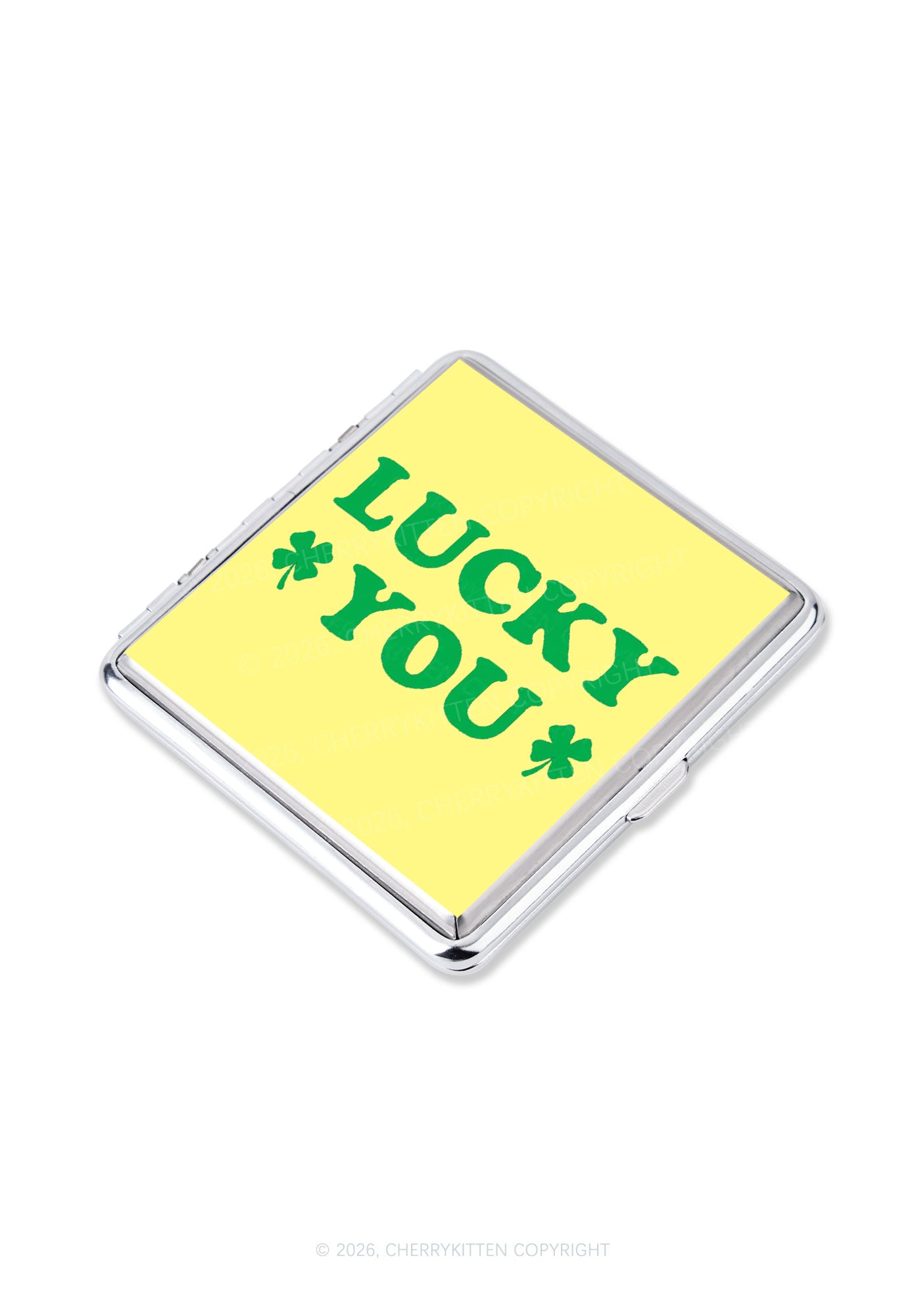 Lucky Green St Patricks Y2K Cigarette Case Cherrykitten