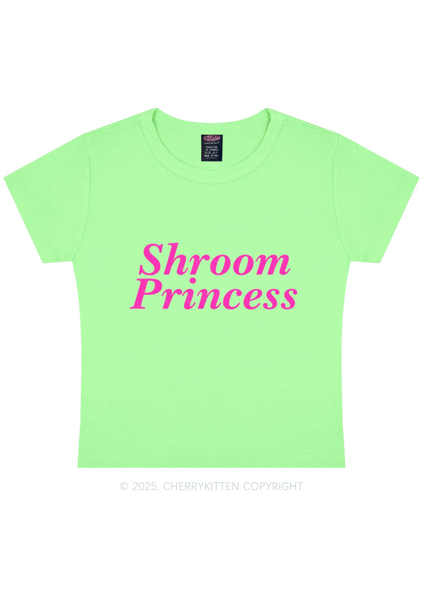 Shroom Princess Y2K Baby Tee Cherrykitten