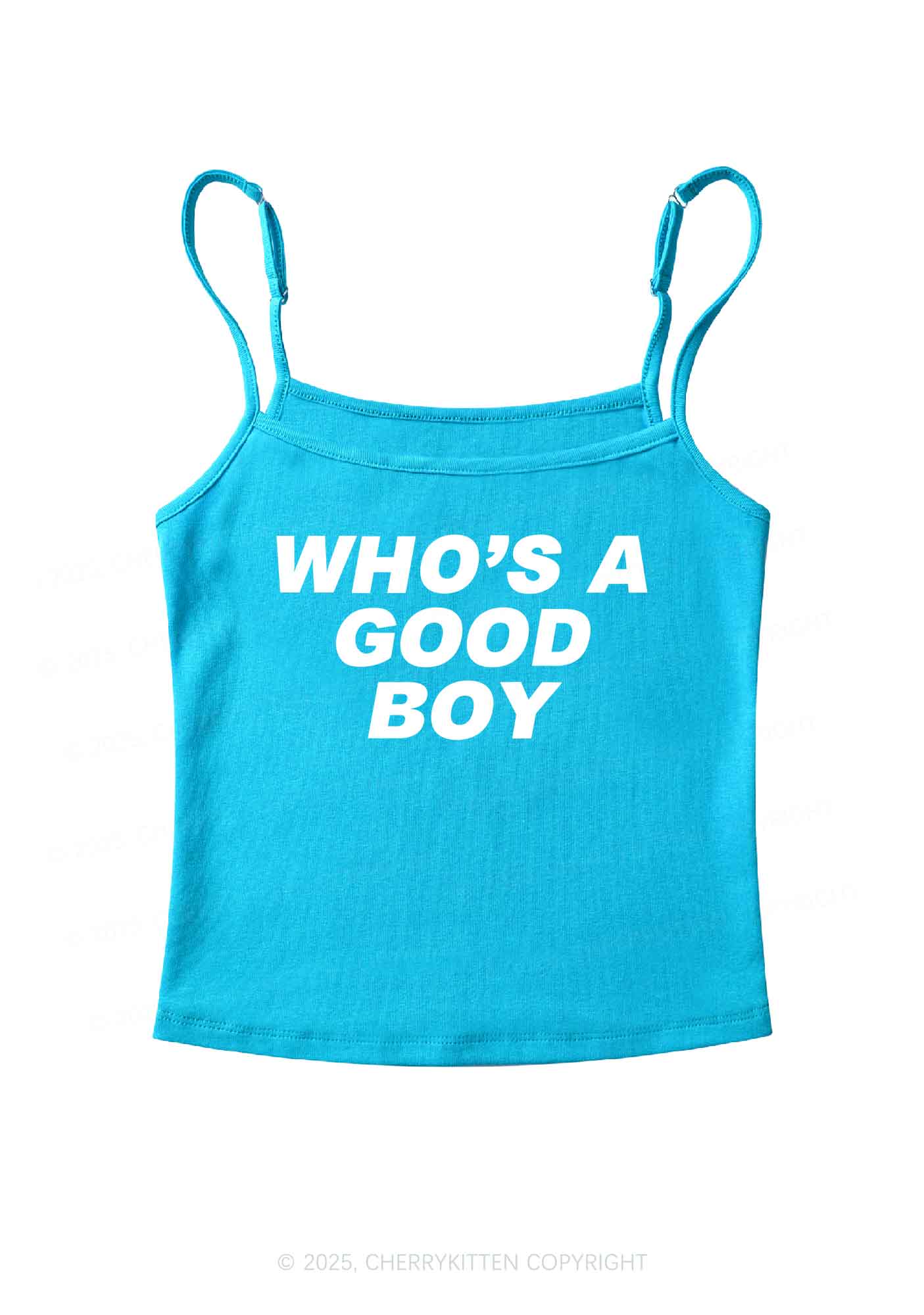 Who's A Good Boy Y2K Spaghetti Strap Cami Cherrykitten