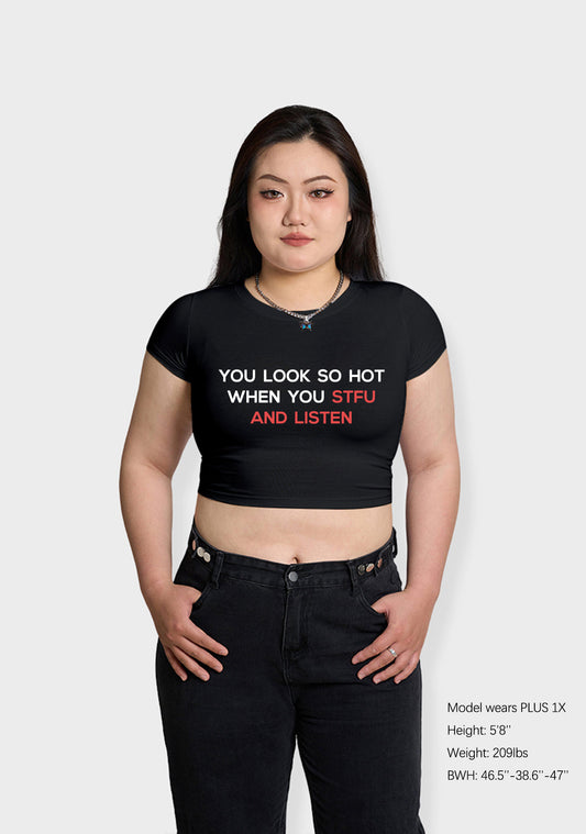 Curvy You Look So Hot Baby Tee
