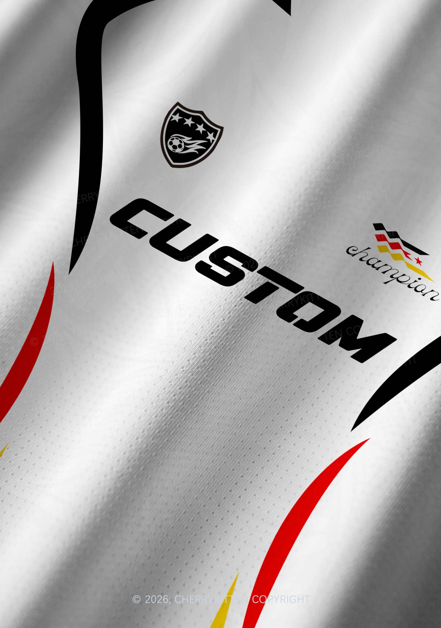 Custom Germany Flag Color Y2K Football Jersey Shirts Cherrykitten