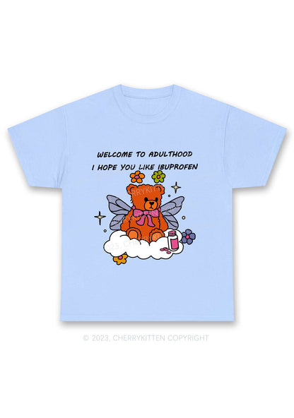 Welcome To Adulthood Y2K Chunky Shirt Cherrykitten