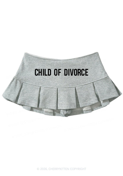 Child Of Divorce Y2K Mini Pleated Skirts Cherrykitten