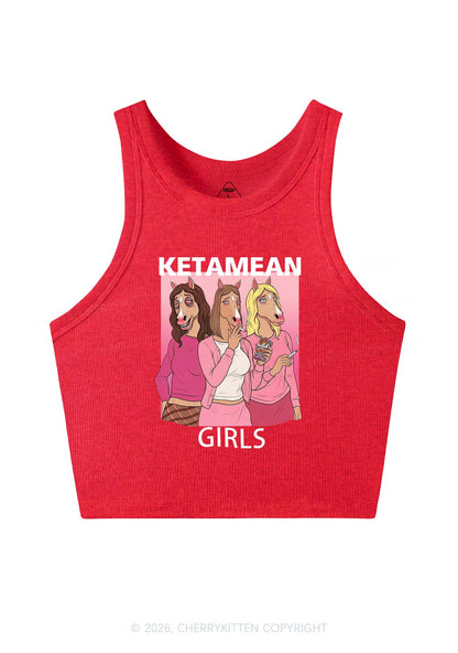 K Horse Girls Y2K Crop Tank Top Cherrykitten