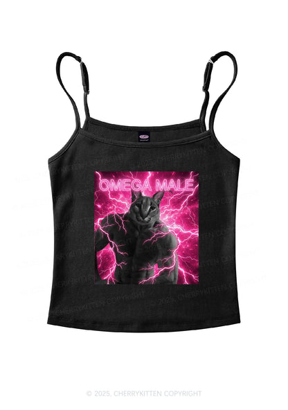 Omega Male Y2K Spaghetti Strap Cami Cherrykitten