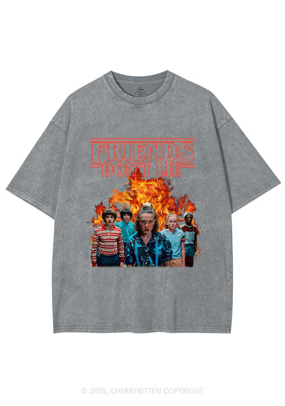 Real Friends Y2K Shirts Washed Tee Cherrykitten