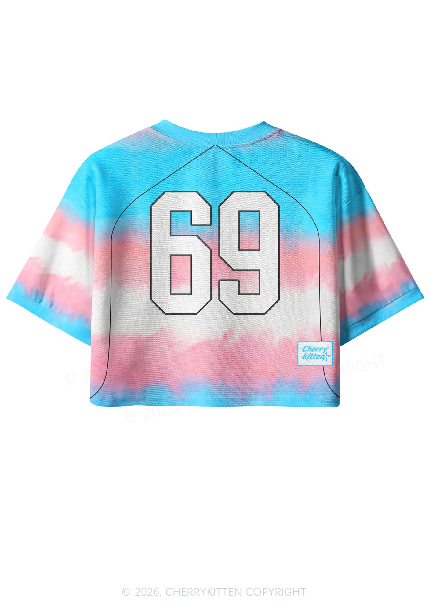 Trans Protect The Dolls Pride Y2K Crop Sport Jersey Shirts Cherrykitten