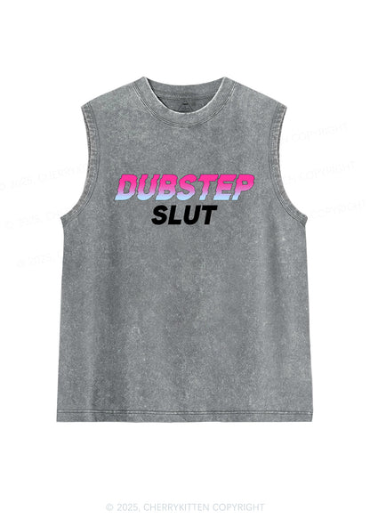 Dubstep Slxt Y2K Washed Muscle Tank Cherrykitten