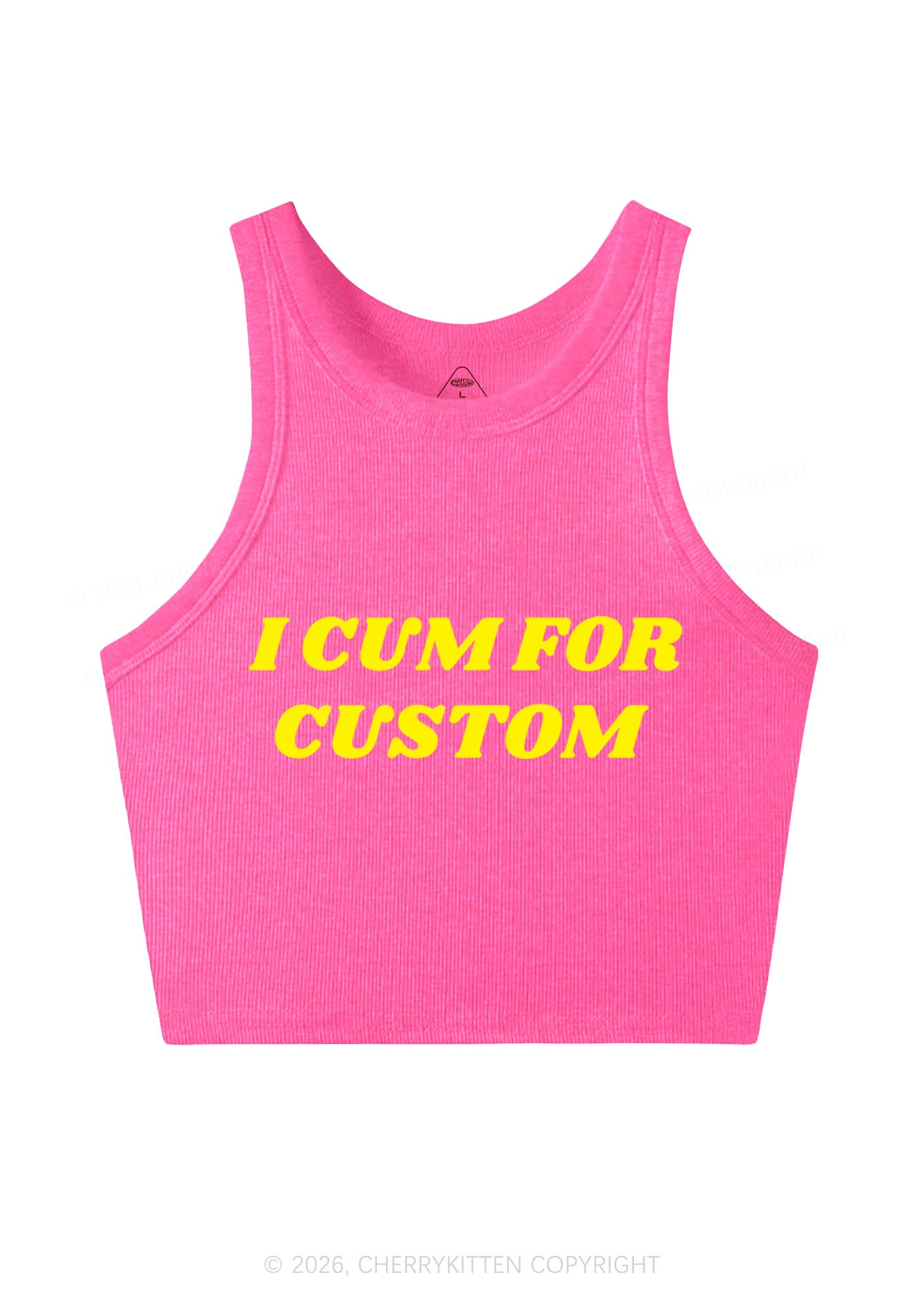 I Cxm For Custom Y2K Crop Tank Top Cherrykitten