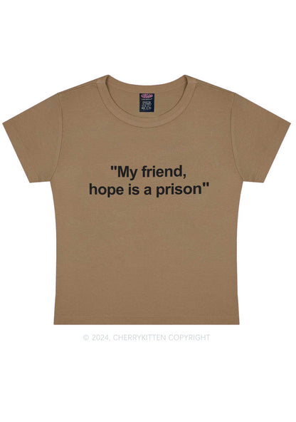 Hope Is A Prison Y2K Baby Tee Cherrykitten