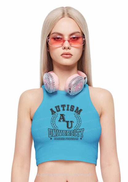 AU University Y2K Crop Tank Top Cherrykitten