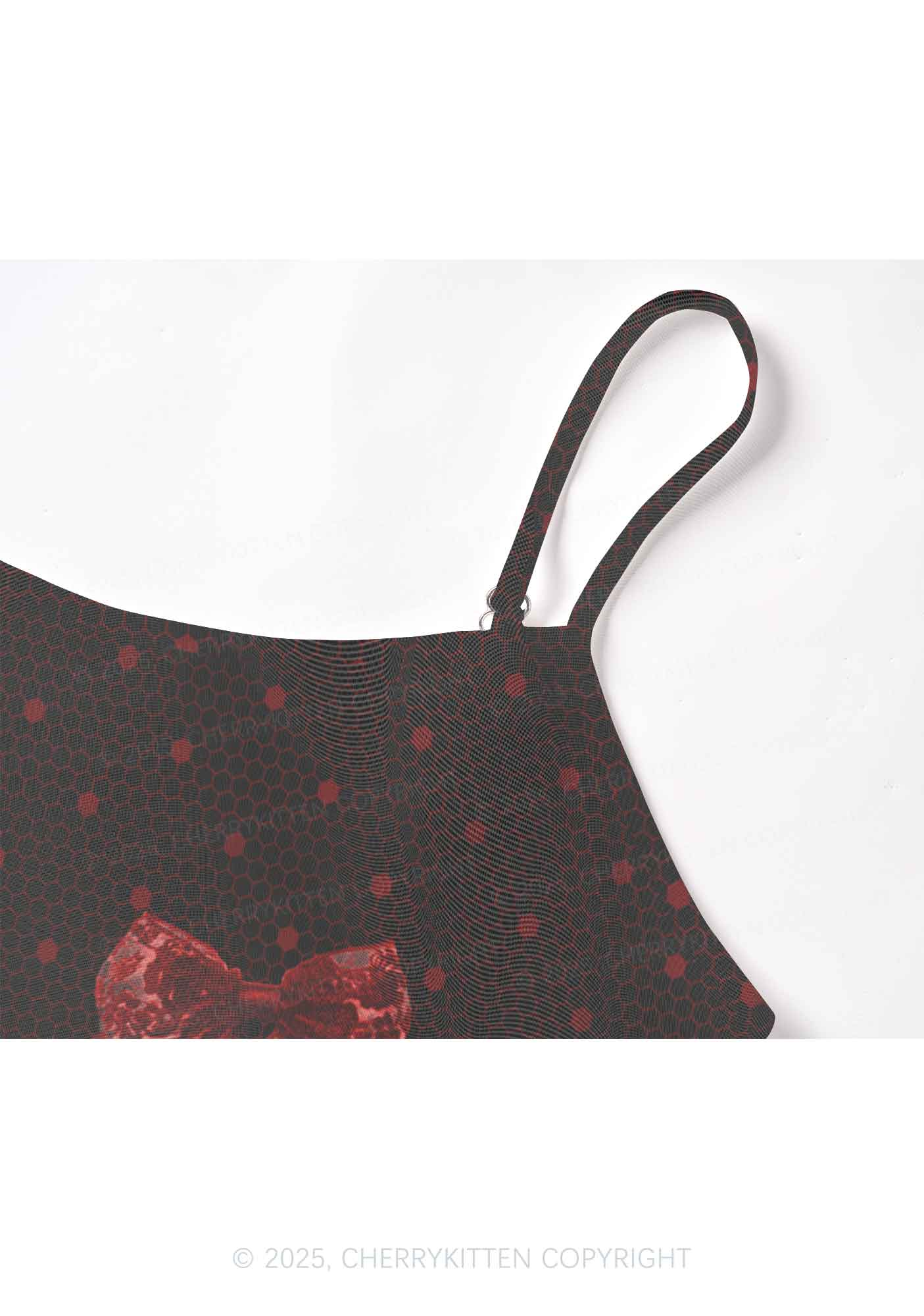 Bow Ties Y2K Mesh Cami Tank Cherrykitten