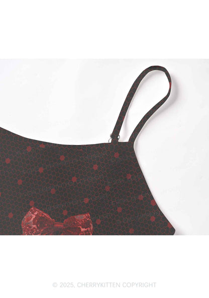 Bow Ties Y2K Mesh Cami Tank Cherrykitten