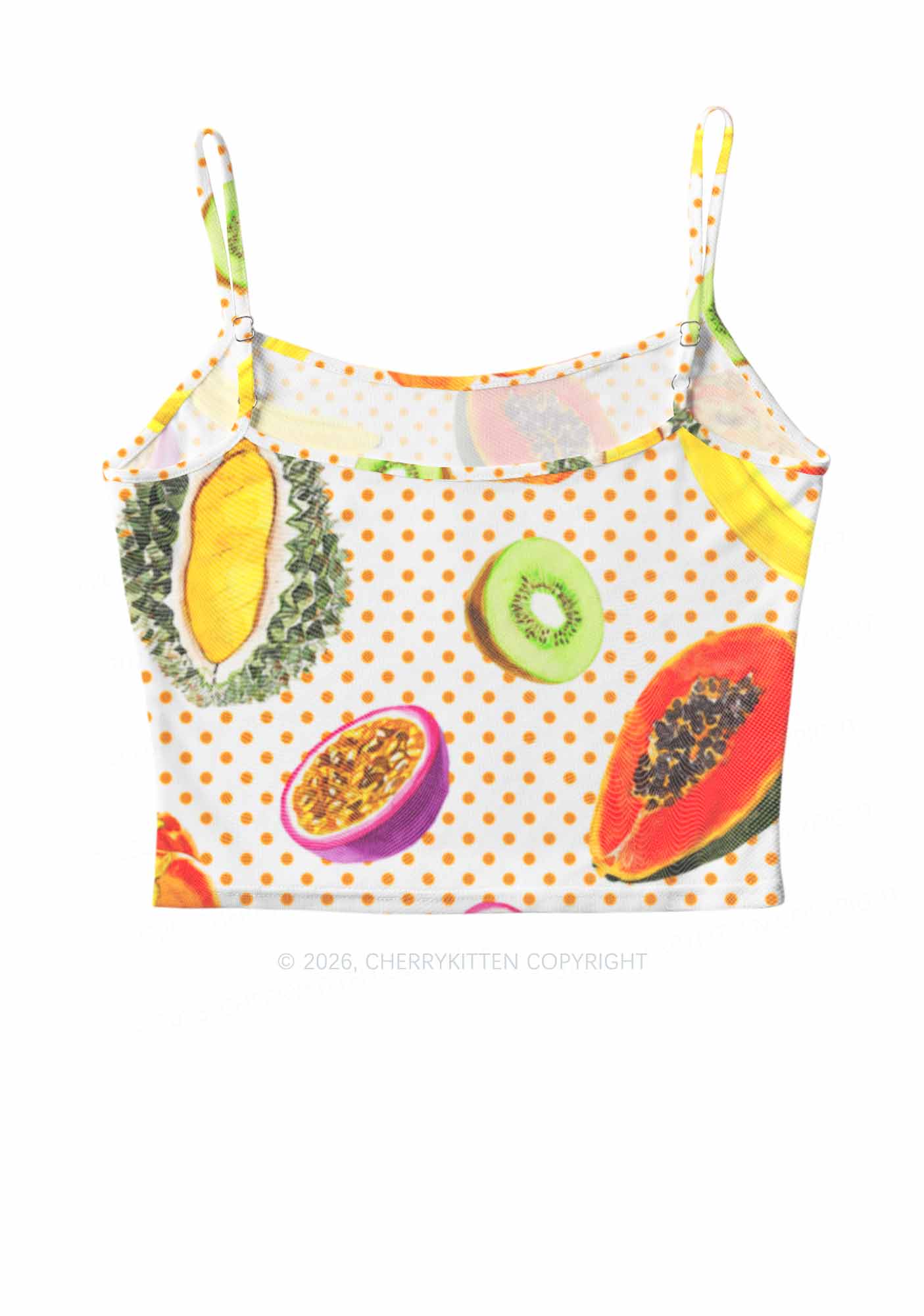 Fruity Dots Pride Y2K Mesh Cami Tank Cherrykitten