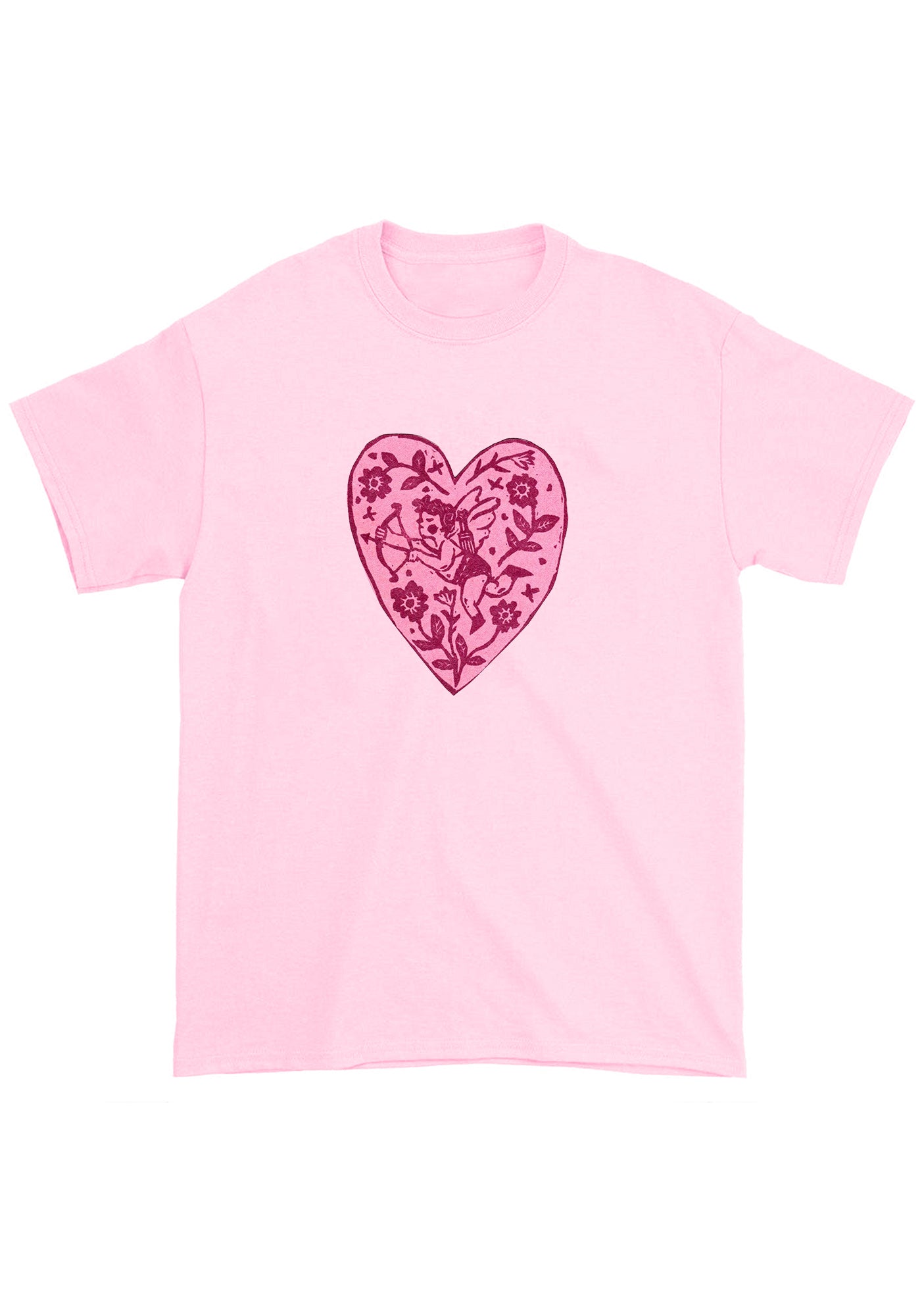 Pink Angel Heart Chunky Shirt