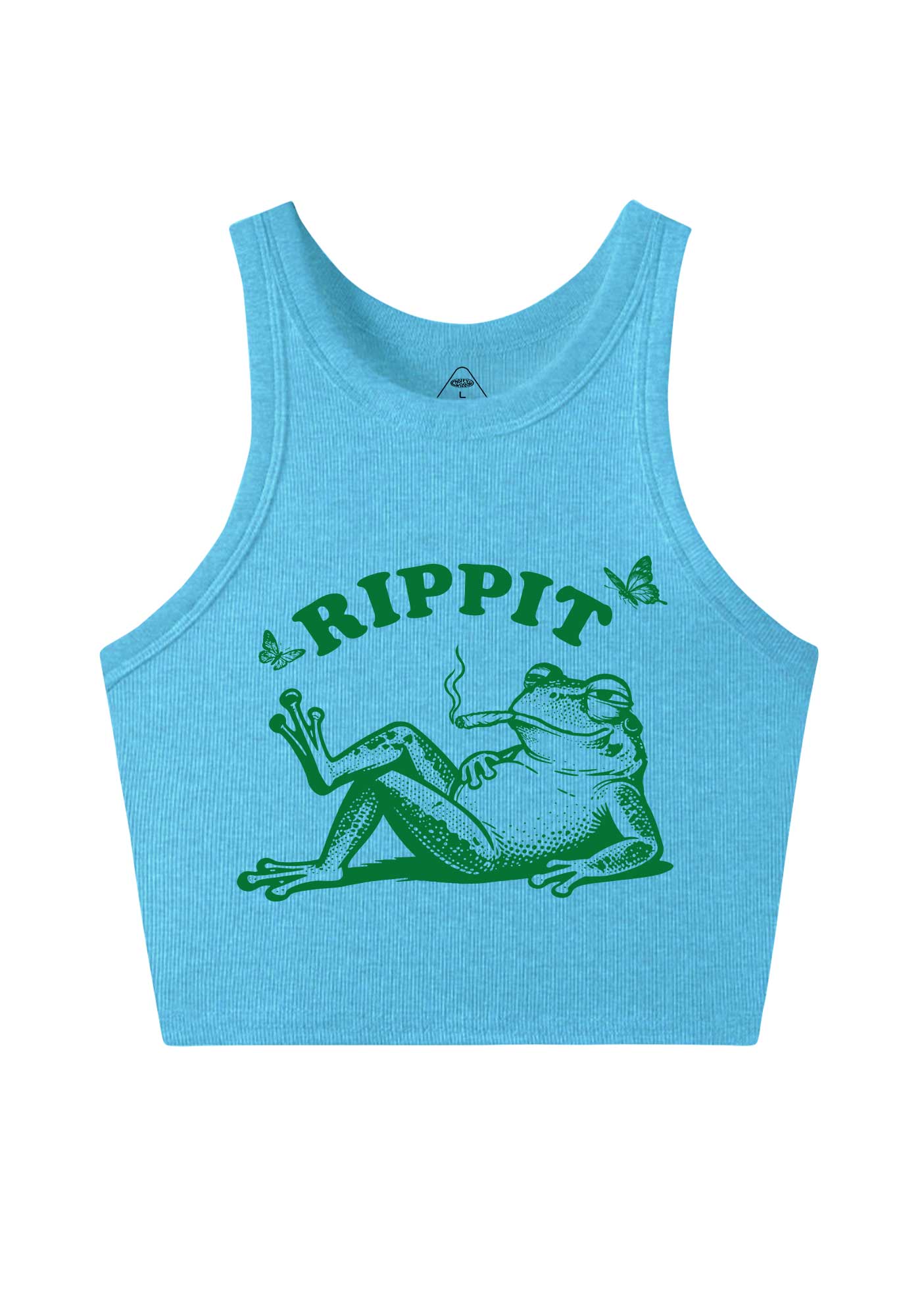 Rippit Frog Y2K Crop Tank Top Cherrykitten