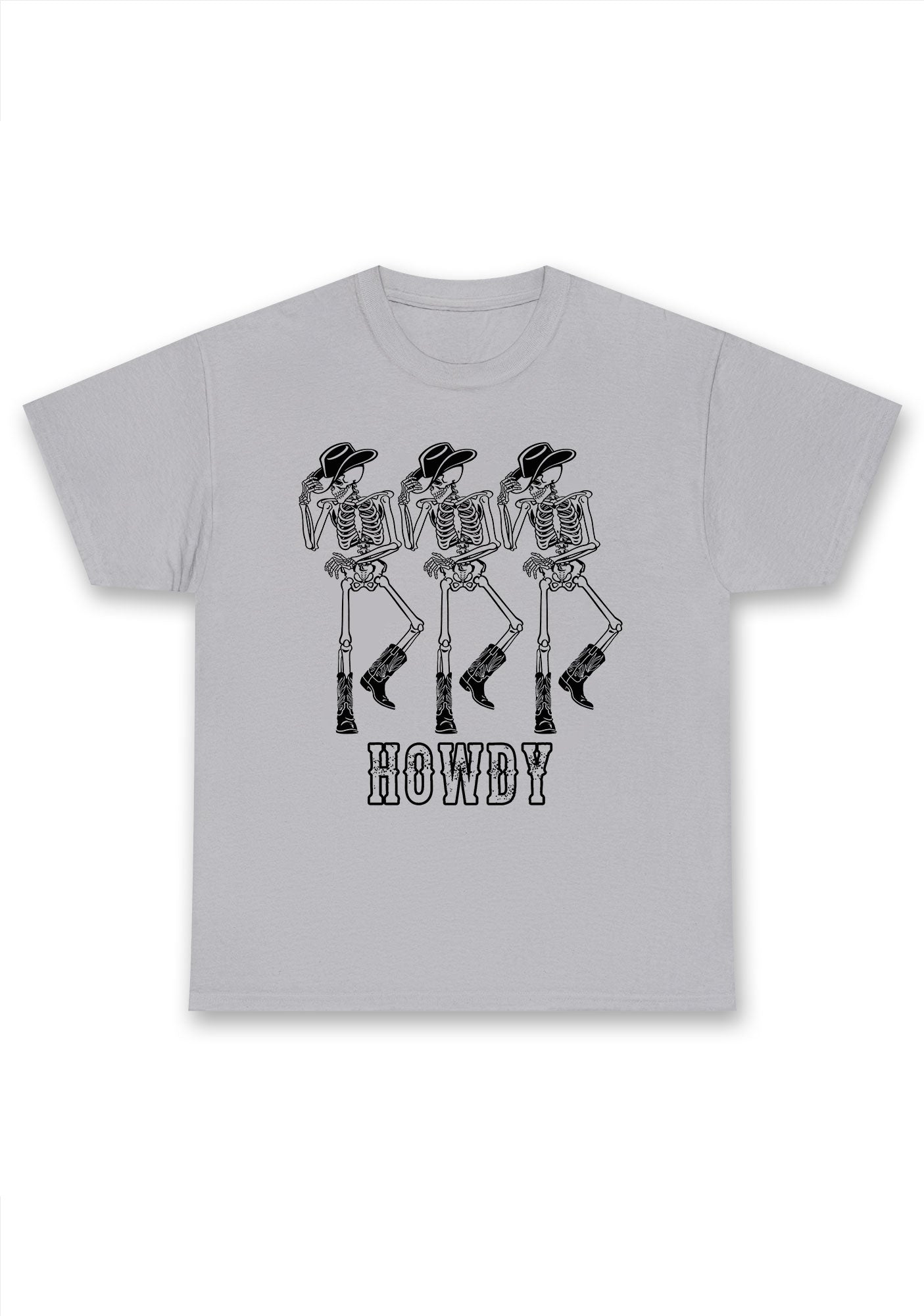 Halloween Howdy Dancing Skeletons Chunky Shirt
