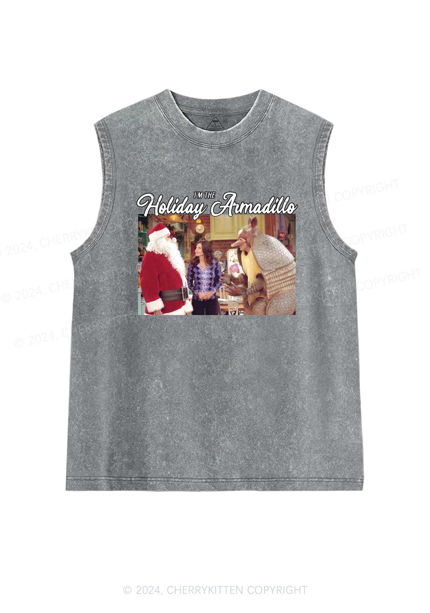 Christmas Holiday Y2K Washed Tank Cherrykitten
