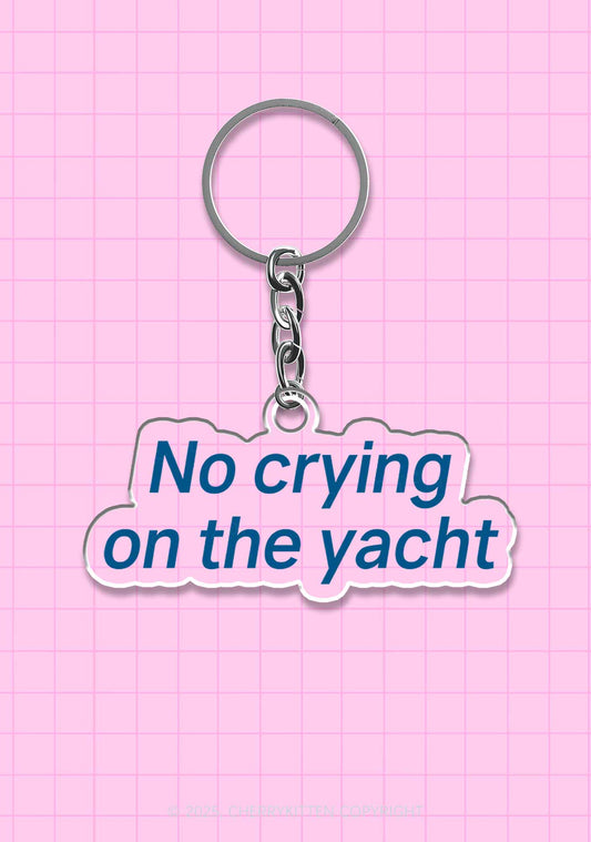 No Crying On Yacht 1Pc Y2K Keychain Cherrykitten