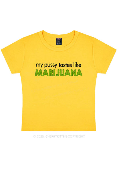 My Puxxy Tastes Y2K Baby Tee Cherrykitten