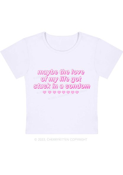 Curvy Maybe The Love Of My Life Baby Tee Cherrykitten