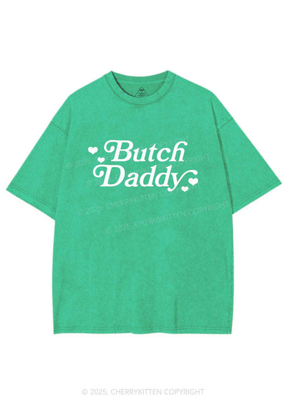 Butch Daddy Y2K Shirts Washed Tee Cherrykitten
