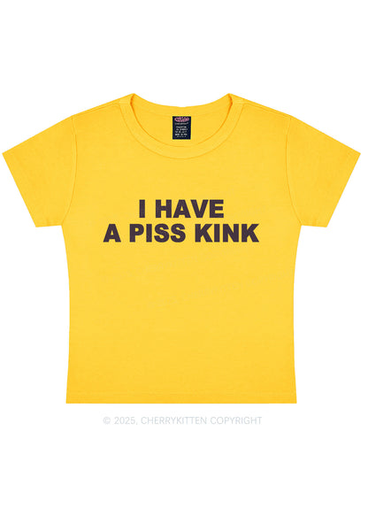 Piss Kink Y2K Baby Tee Cherrykitten