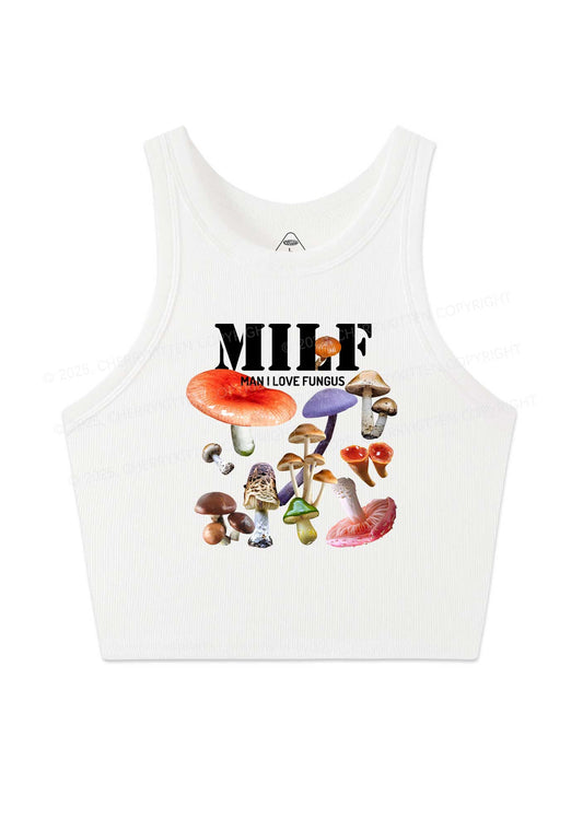 Man I Love Fungus Y2K Crop Tank Top Cherrykitten