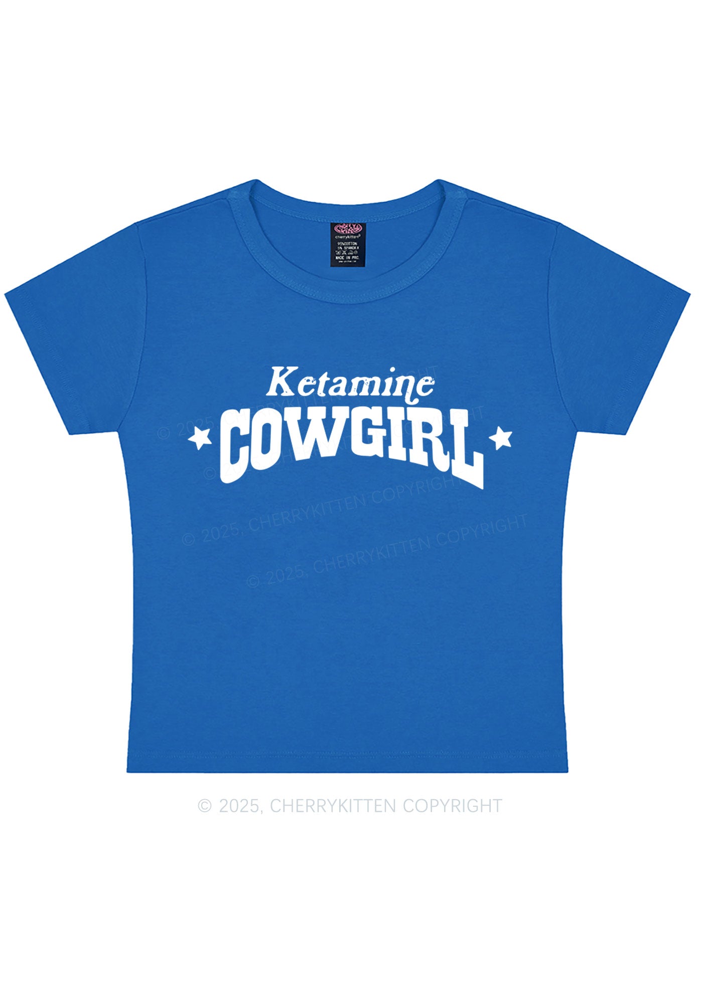 K Star Cowgirl Y2K Baby Tee Cherrykitten