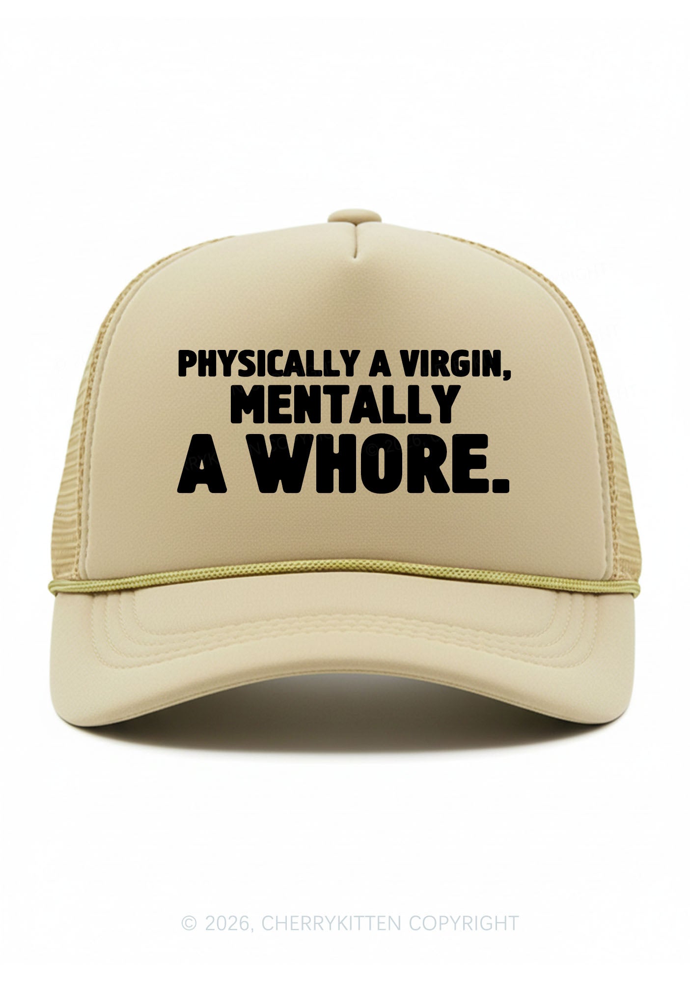 Mentally A Hore Y2K Trucker Hat Cherrykitten