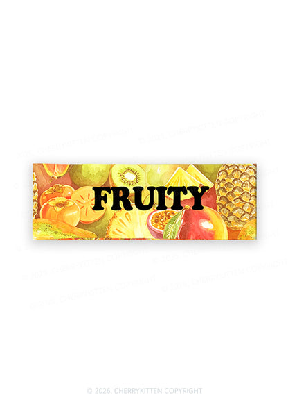 Orange Fruity Pride Y2K Print Headband Cherrykitten