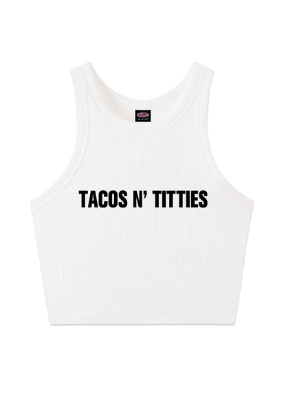 Tacos And Txtties Y2K Crop Tank Top Cherrykitten