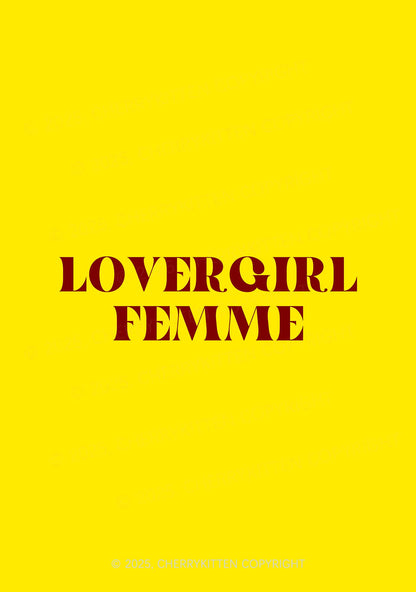 Lovergirl Femme Pride 1Pc Y2K Pin Badge Cherrykitten