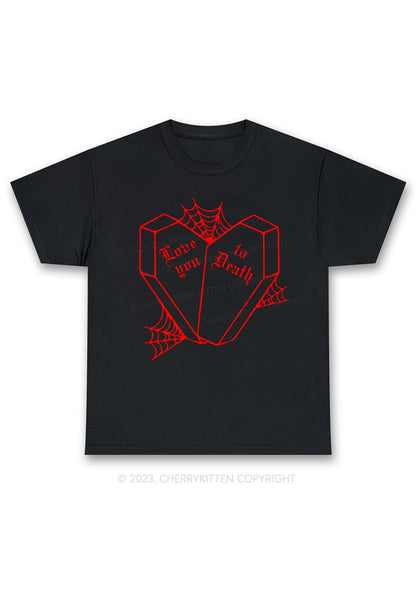 Love You To Death Halloween Chunky Shirt Cherrykitten