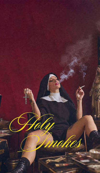 Holy Smokes Nun Y2K Phone Case Cherrykitten