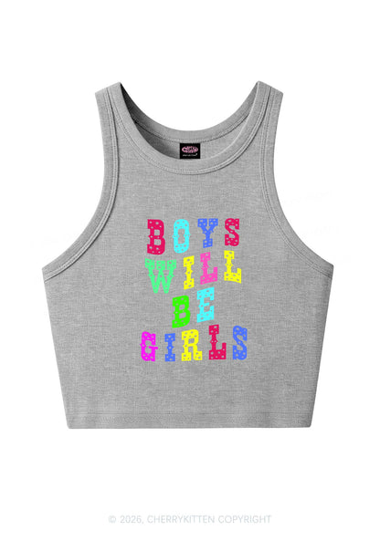 Boys Will Be Girls Pride Y2K Crop Tank Top Cherrykitten