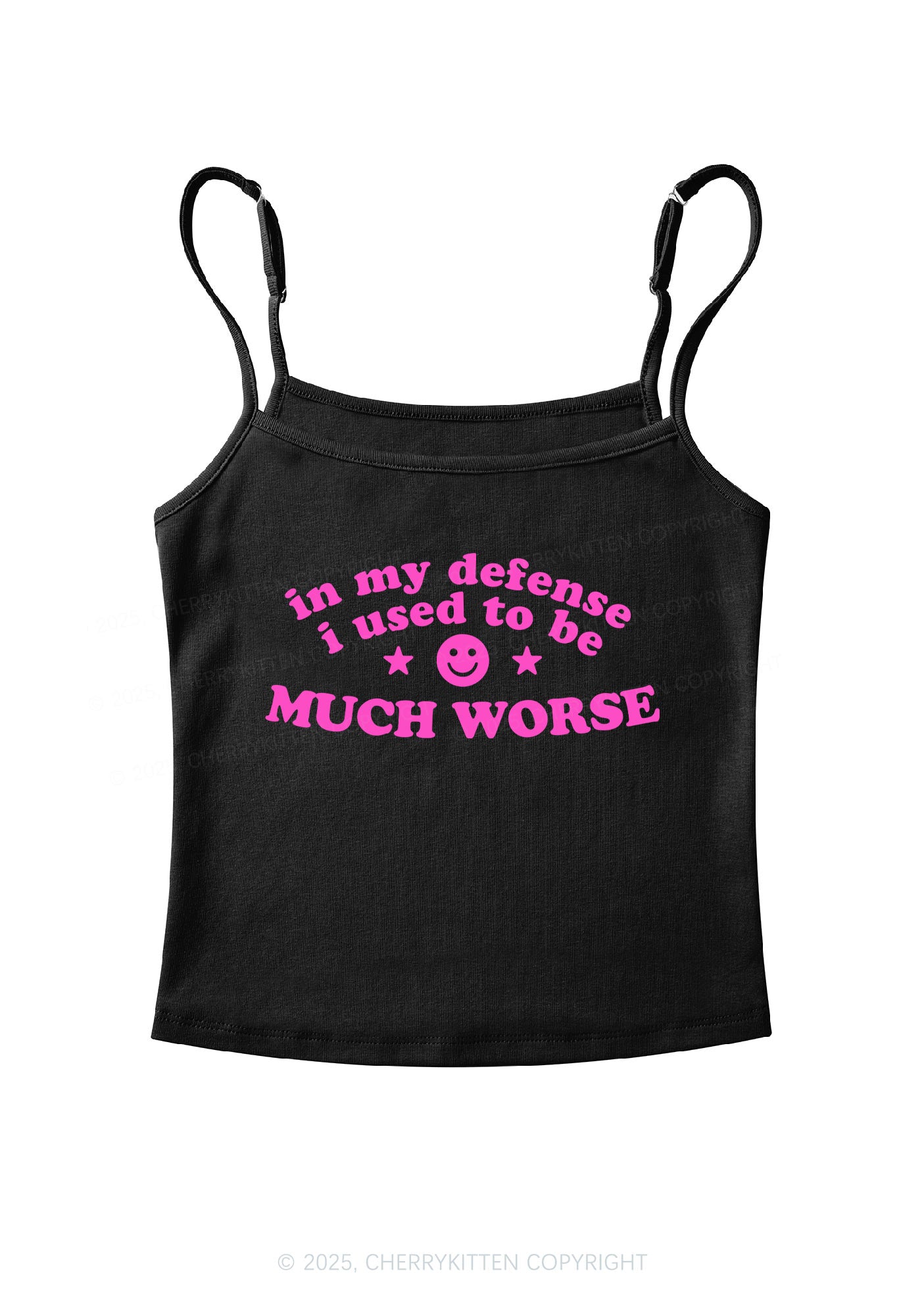 Much Worse Y2K Spaghetti Strap Cami Cherrykitten