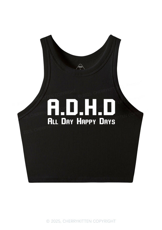 All Day Happy Days Y2K Crop Tank Top Cherrykitten